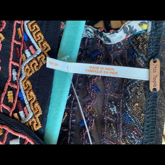 Free People Dance Magic Embroidered Mini Dress (S) - Picture 6 of 16